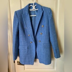 Zara Double Breasted Blue Blazer 💙